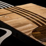 Wallity Gitar Escultura de pared Negro y Nogal